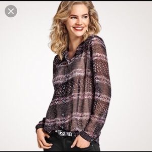 CAbi Sheer Multi colored Blouse